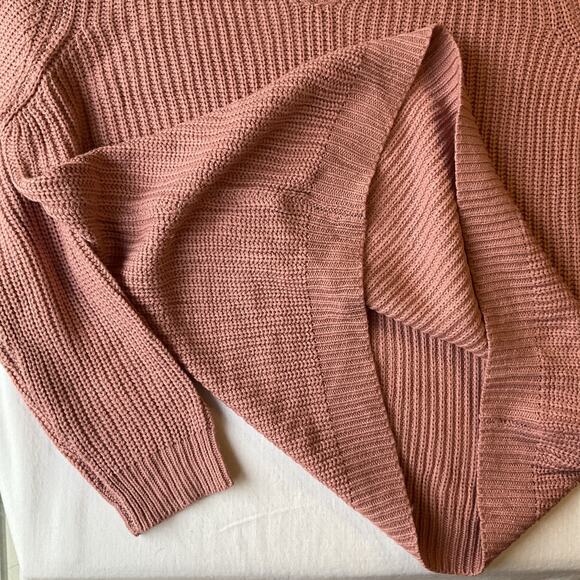 Forever 21+ Women Sweater 3X Pink Long Sleeve Pullover Plus Cut Out - Picture 8 of 9